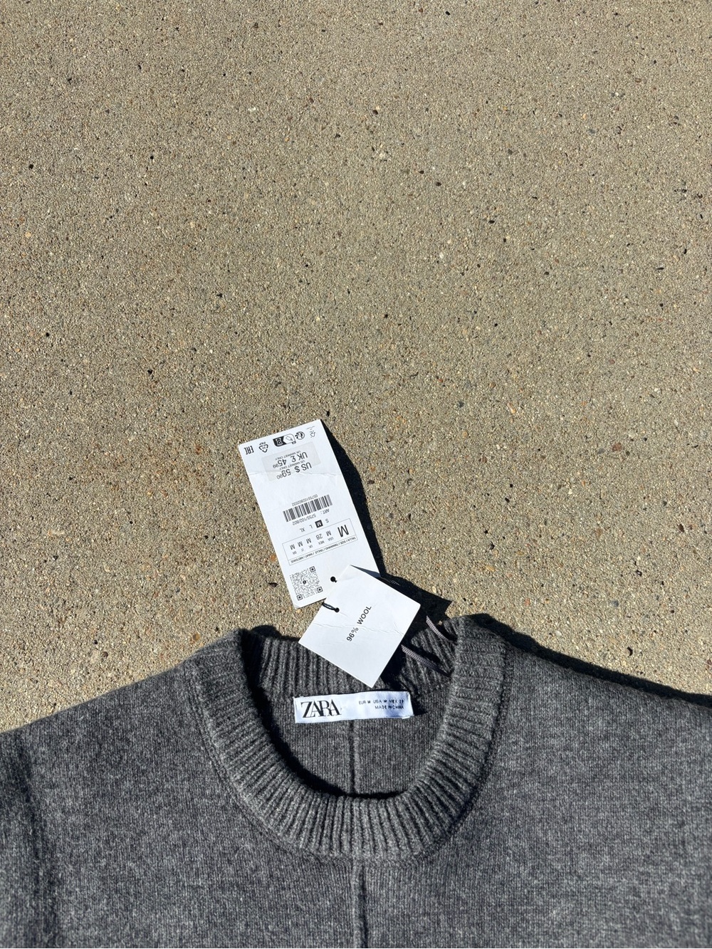 ZARA Women’s Gray NWT Sweater Vest - Picture 3 of 4
